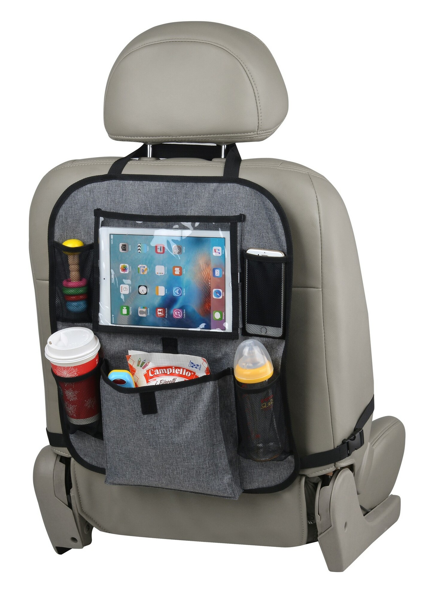 Altabebe - Rücksitz-Organizer für iPad/Tablet - Grau